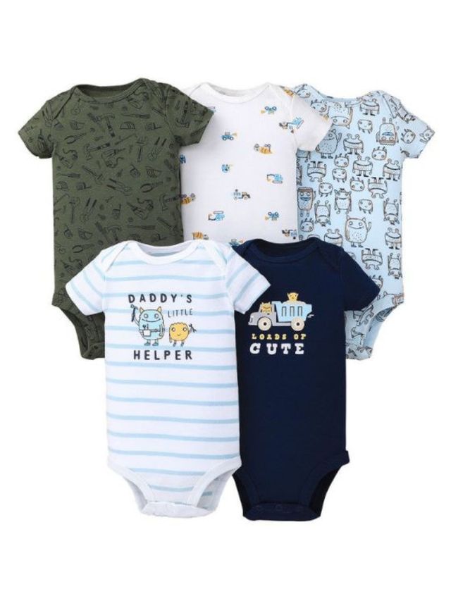 Cottonkind Daddy's Boy 5-Piece Shortsleeves Onesie