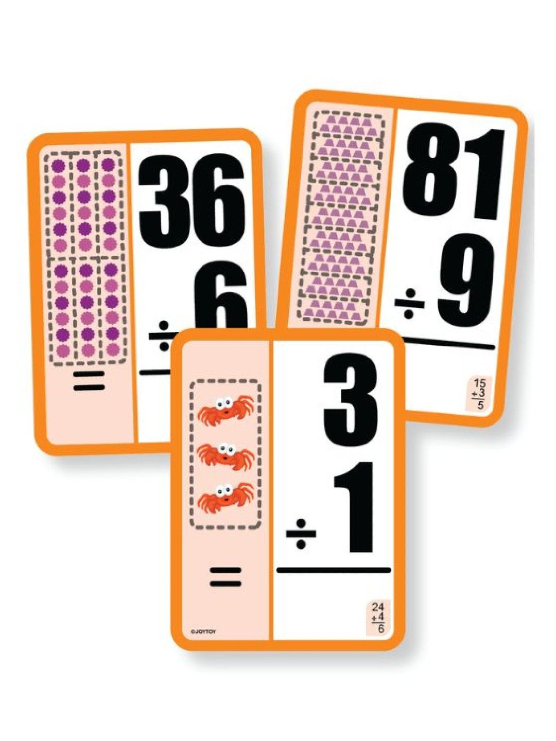Joytoy Math Flash Cards - Division  (2nd Edition) (No Color- Image 2)