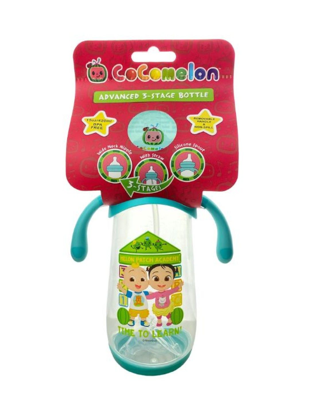 Cocomelon Advanced 3-Stage Feeding Bottle - 15oz/420ml