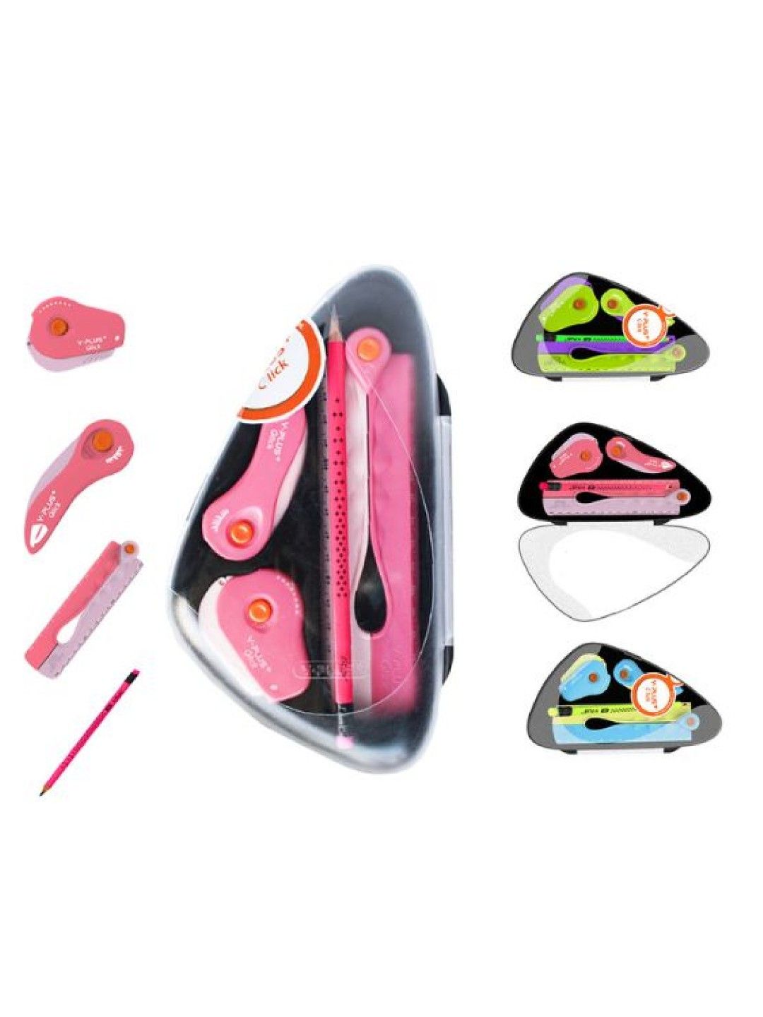 Y-PLUS+ Click Family Button Set (Pink- Image 2)