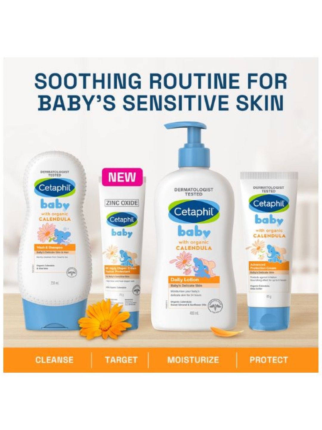 Cetaphil Baby Baby Diaper Cream with Organic Calendula (70g) (No Color- Image 4)