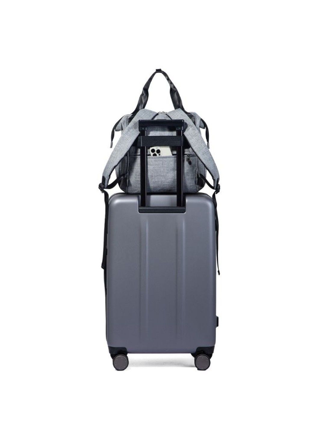 Colorland Smartie Diaper Backpack (BP249) (Heather Gray- Image 3)