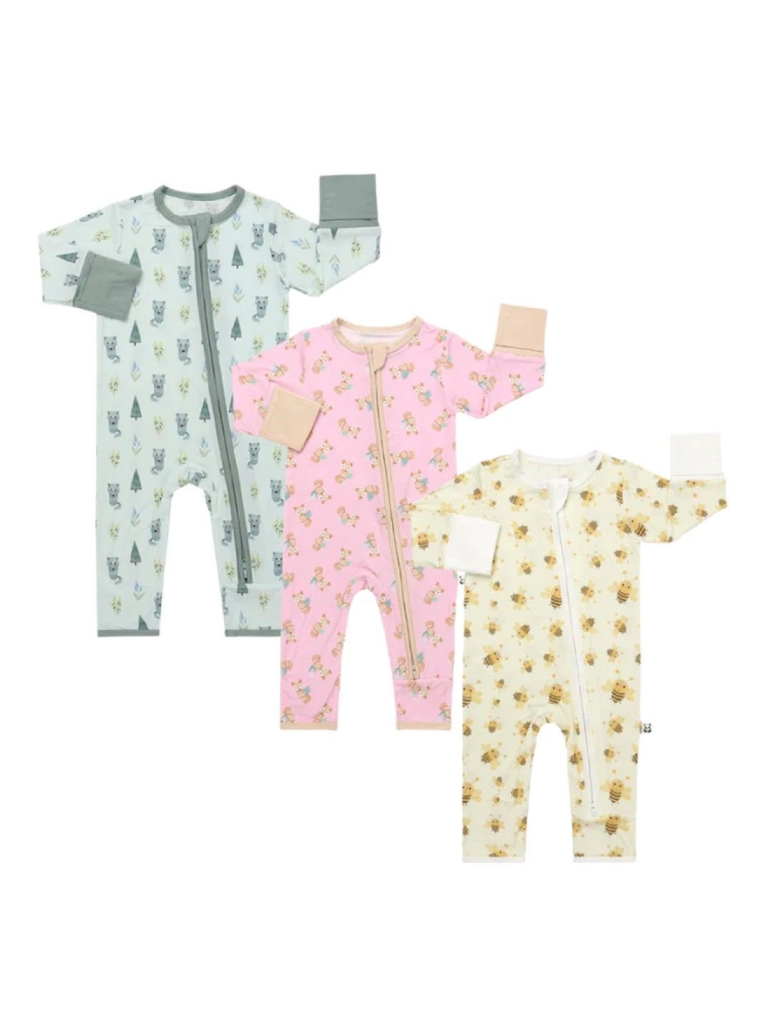 Bamberry Baby Zippered Romper - Wood Land (Brown Fox- Image 3)
