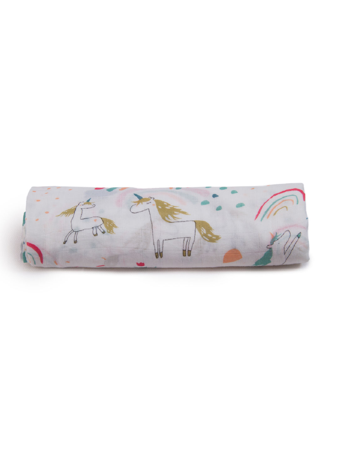 Nuborn Baby Essentials Rainbow Land Classic Muslin Swaddle Blanket