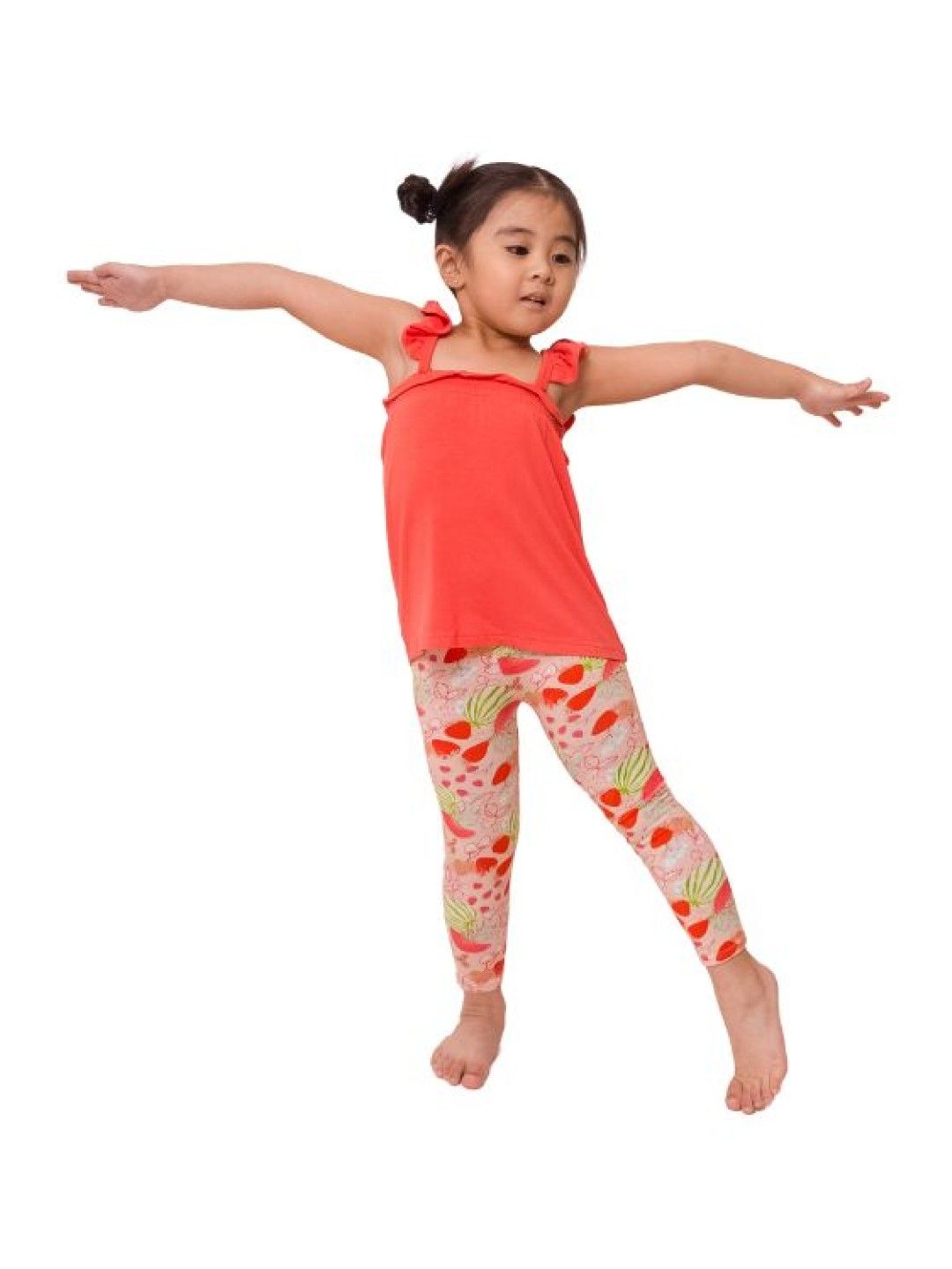 bean fashion Alessa Lanot Playwear Pakwan Fun Ruffled Sleeveless with Printed Leggings (Multicolor- Image 1)