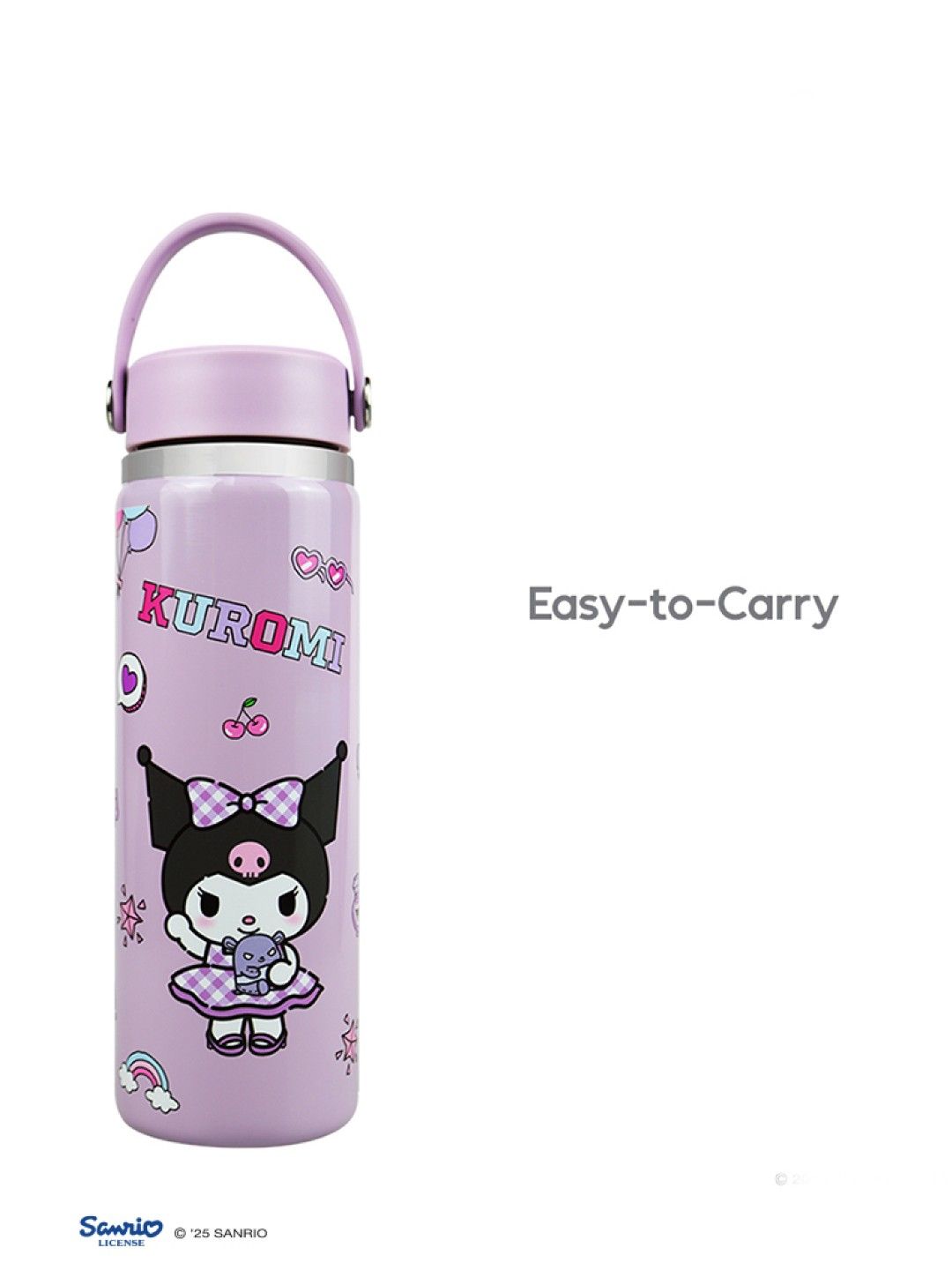 Cherry Sanrio Characters Kuromi Flask 22oz v2 (No Color- Image 4)