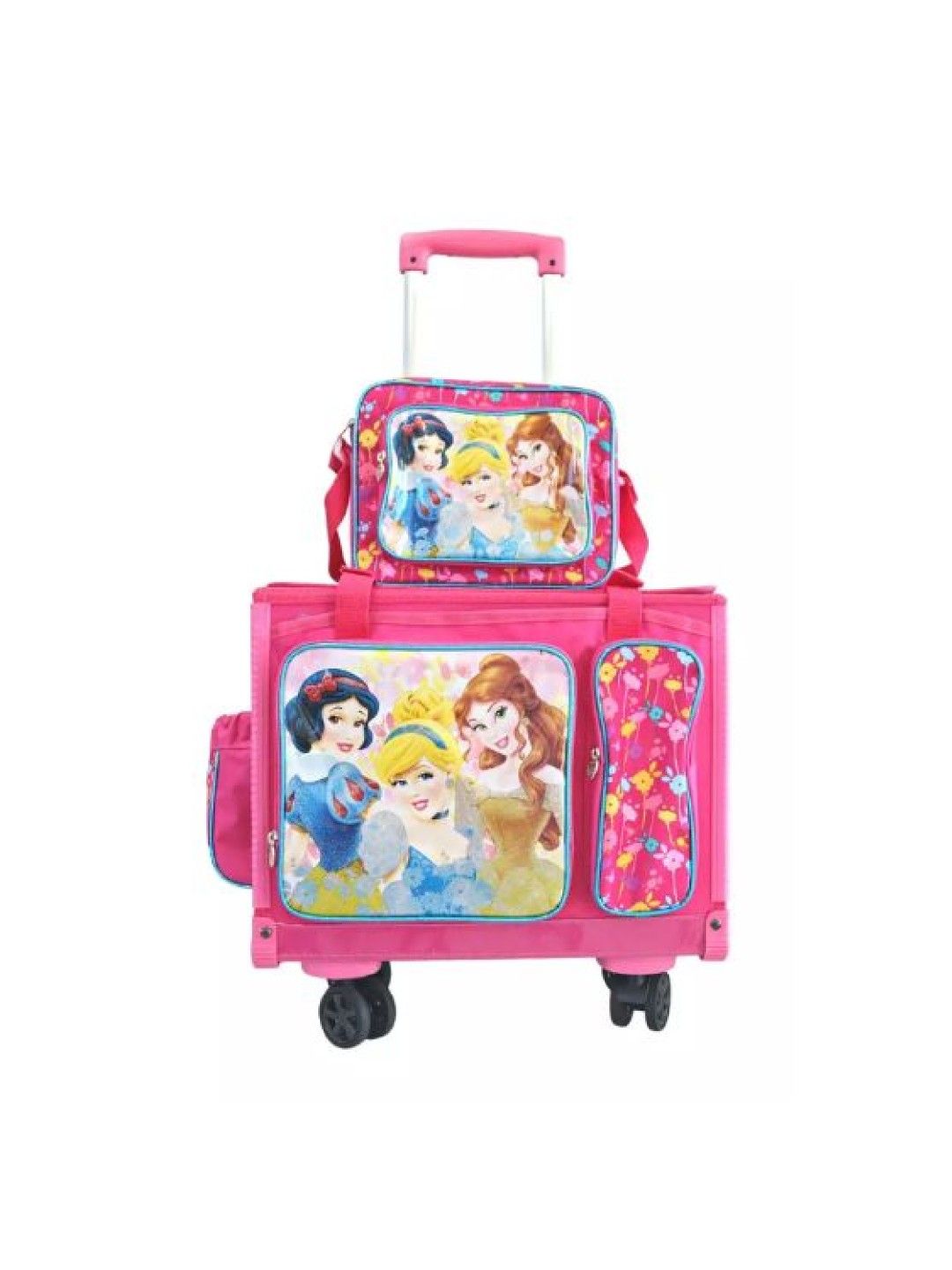 Disney Princess Large Box Type School Trolley Set (Pink- Image 1)