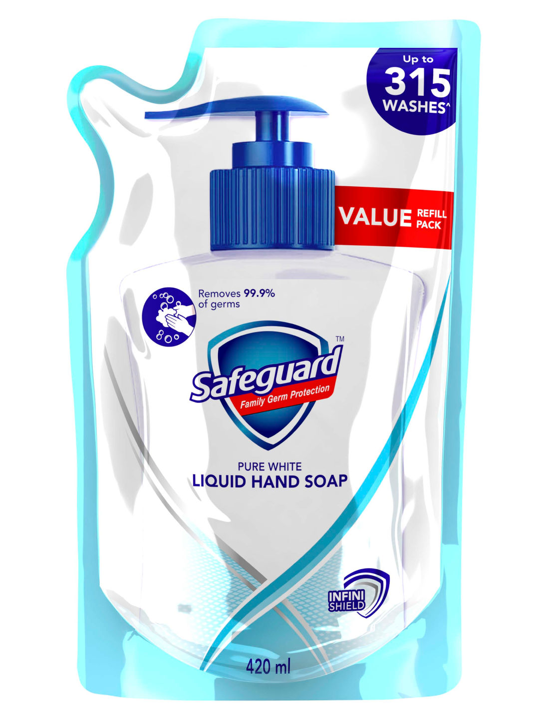 Safeguard Liquid Hand Soap White Refill (420ml)