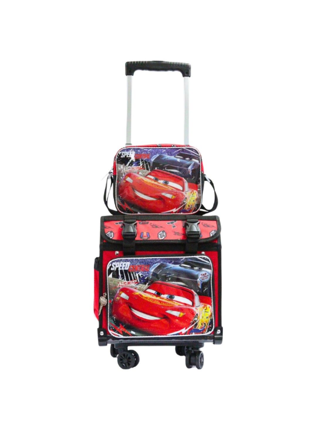 Disney Cars House Type School Trolley Set (Red- Image 1)