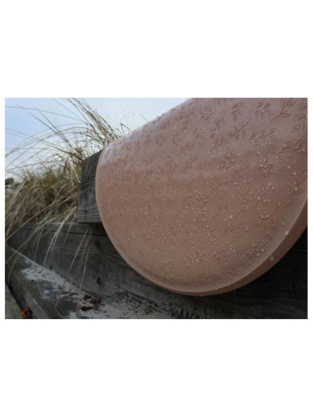 Natruba Round Baby Bath Mat (100% Natural Rubber) - Pink (Pink- Image 3)