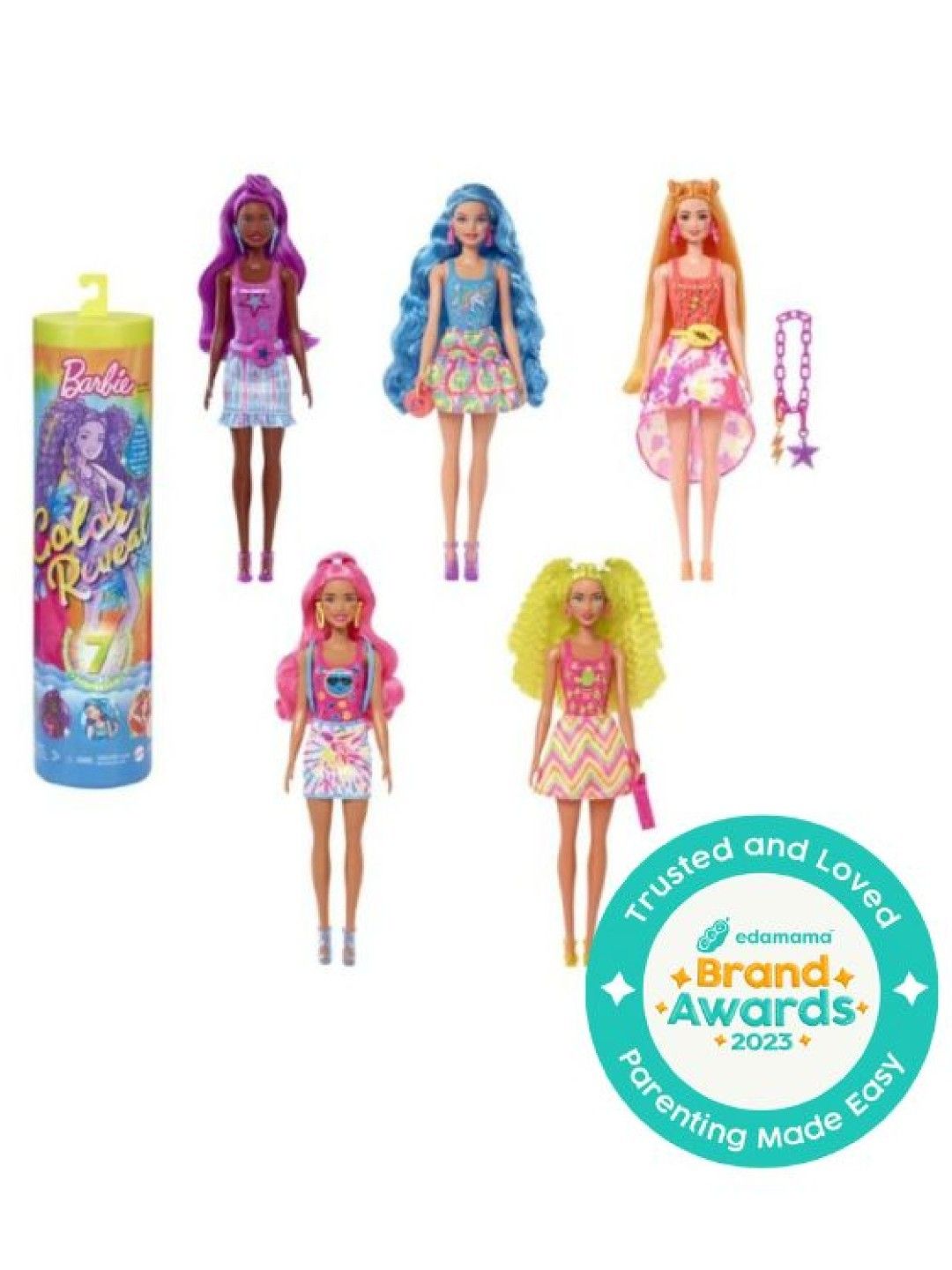 Barbie Barbie Colour Reveal Neon Tie-Dye Series (No Color- Image 1)