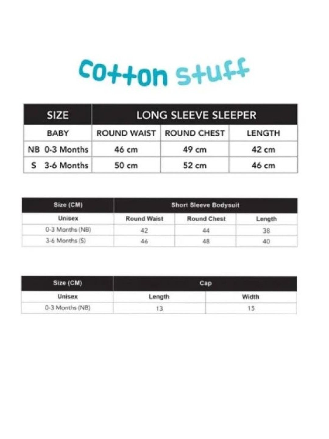 Cotton Stuff [B1 T1] SS Bodysuit with Cap & Booties and LS Sleeper w/ Hood (Happy Day - Girl) (No Color- Image 2)