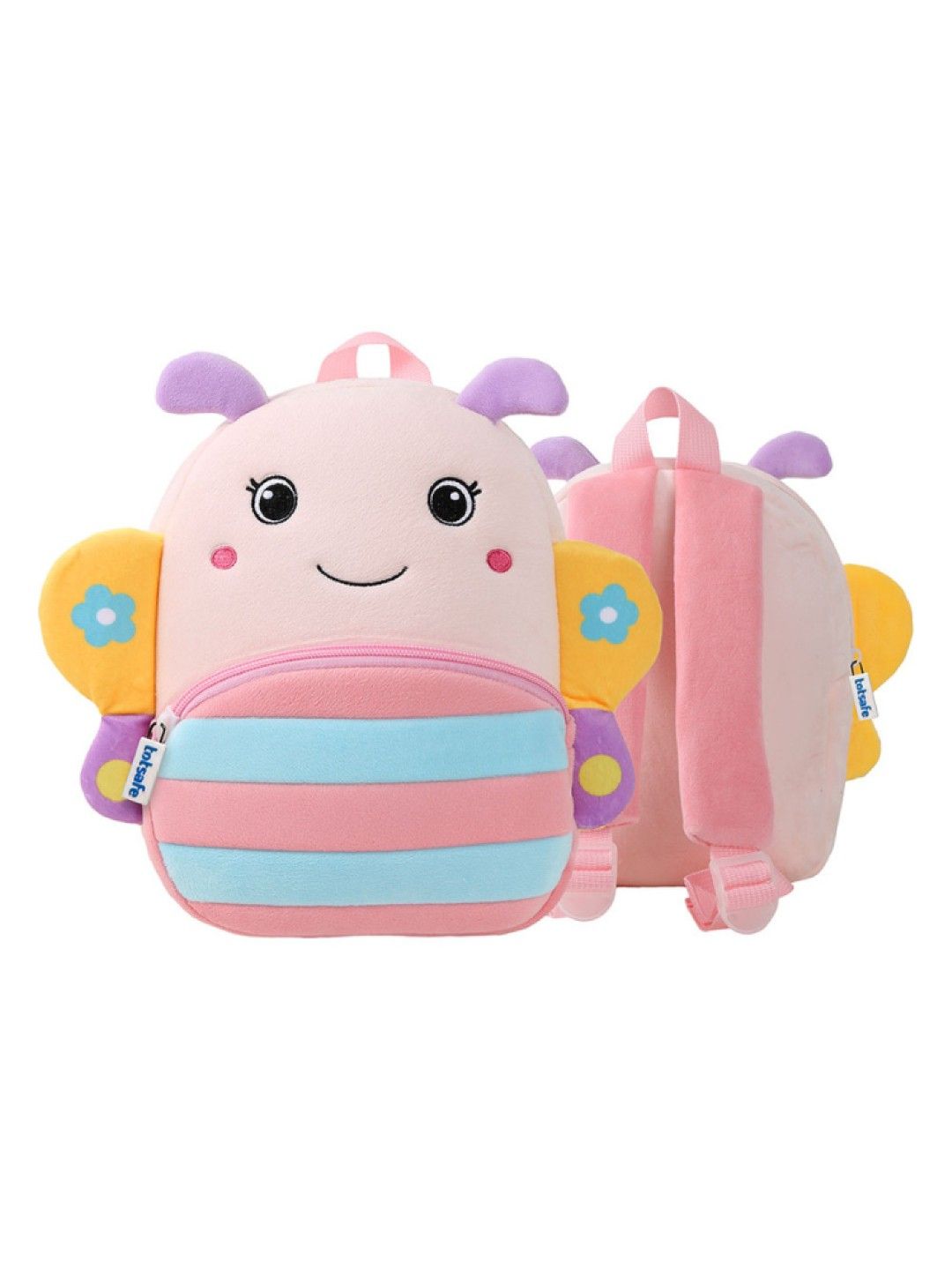 Totsafe Plush Bag - Pastel Butterfly Backpack (No Color- Image 4)