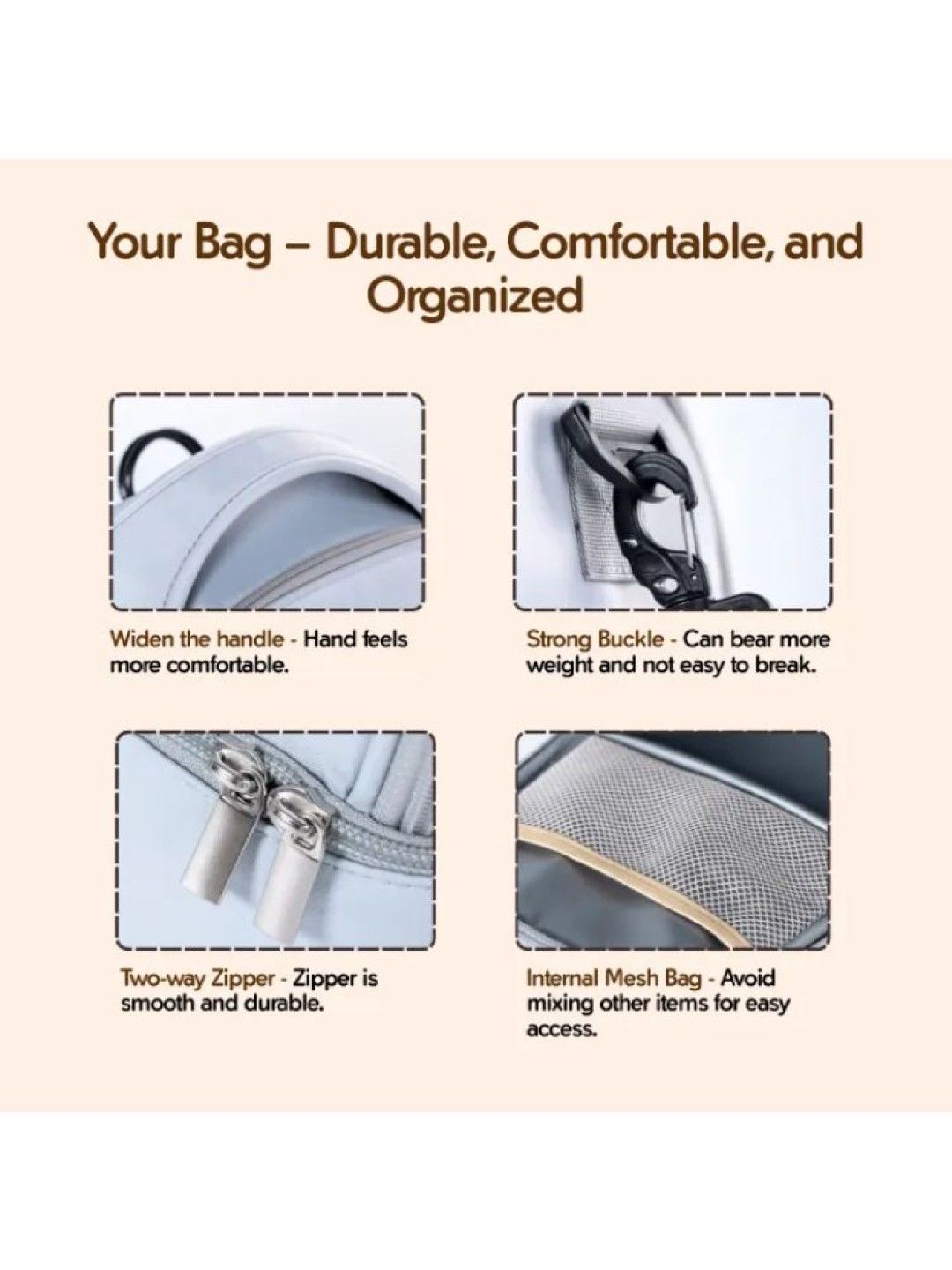 Lunabebe Two-Layer Breastpump Thermal Cooler Bag Bundle (Black Bag + Bricks- Image 2)