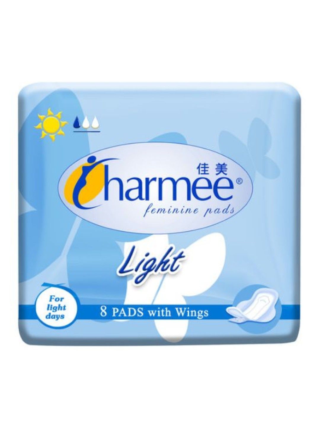 Charmee Light with wings Napkin 8's (No Color- Image 1)