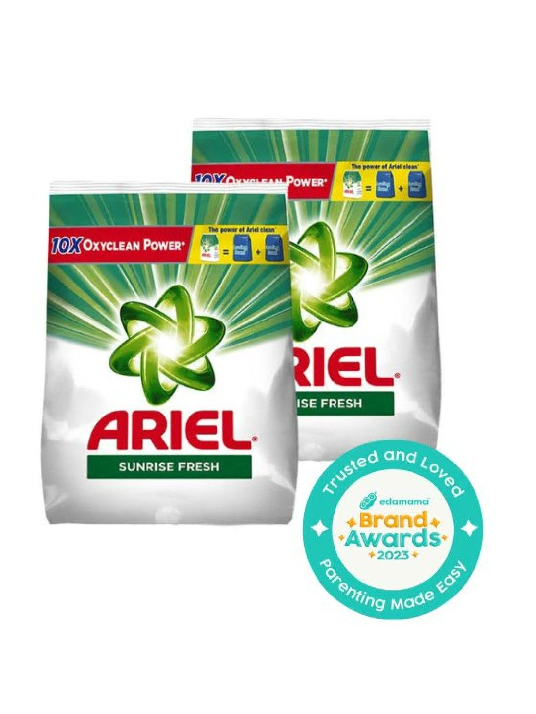 Ariel Sunrise Fresh Laundry Powder Detergent 2-Pack (2.465kg) (No Color- Image 1)