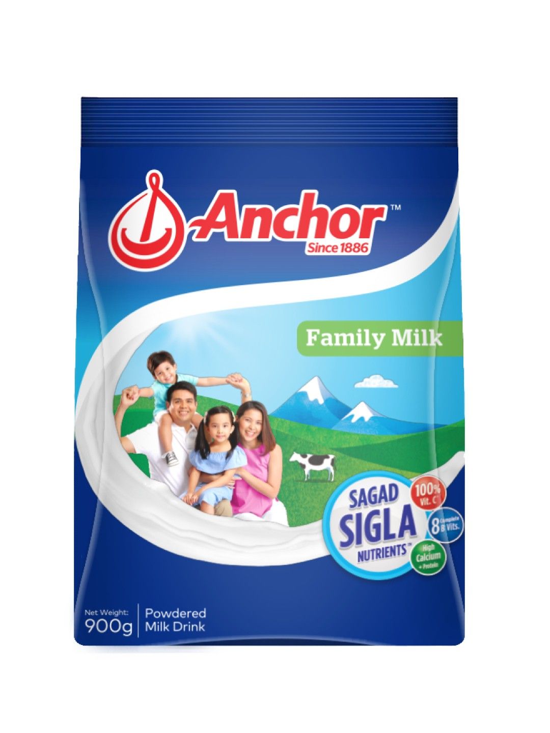 Anchor Anchor Family Milk Powder Plain (900g) (No Color- Image 1)