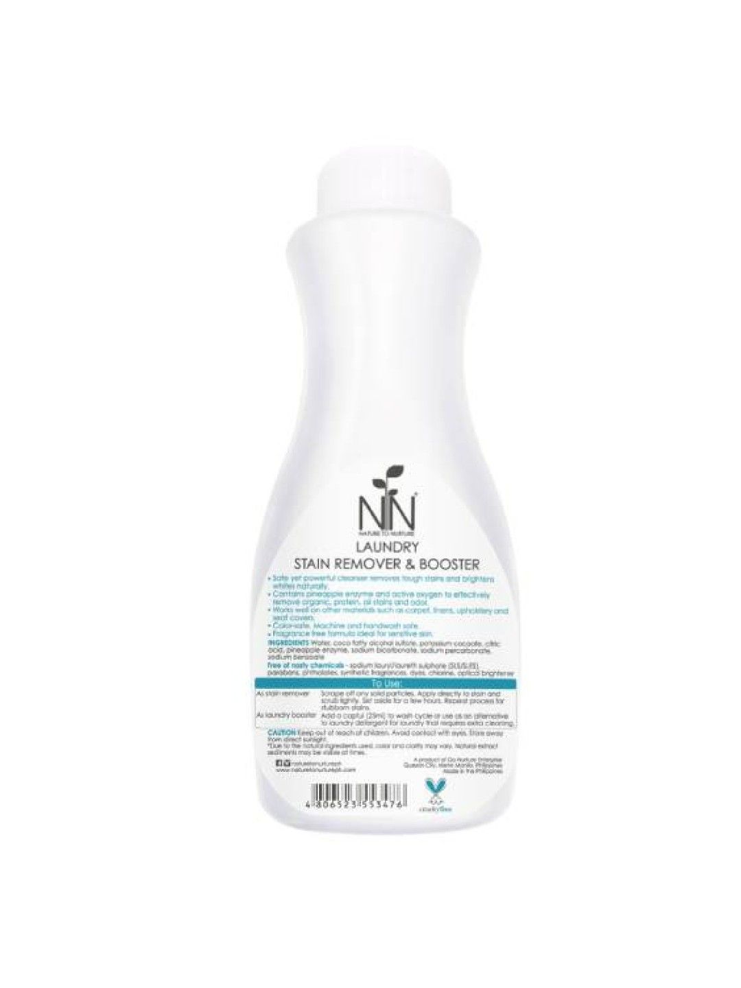 Nature to Nurture Laundry Stain Remover and Booster (500ml) (No Color- Image 2)