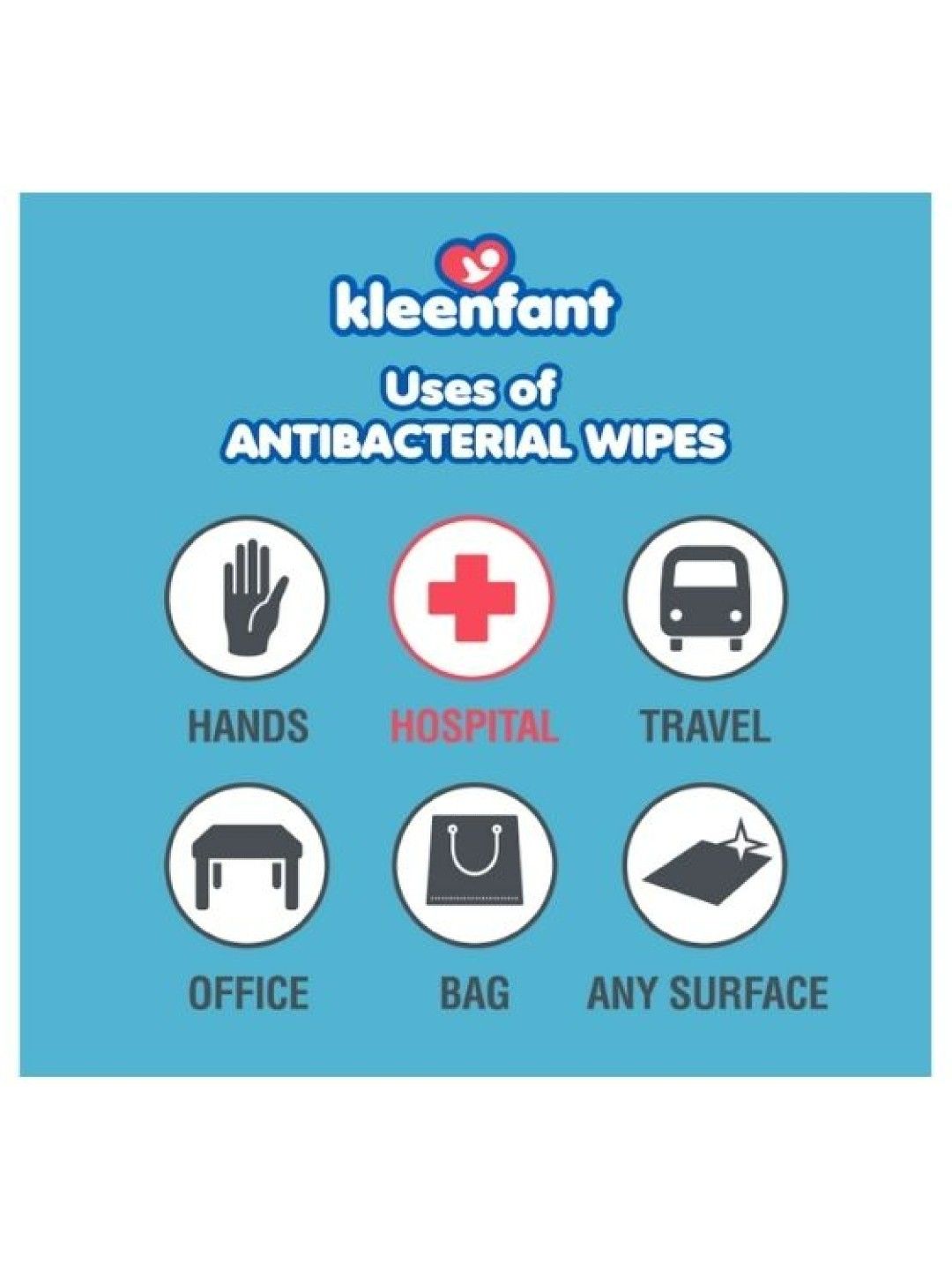 Kleenfant Fresh Scent Antibacterial Wipes (95s) (No Color- Image 4)