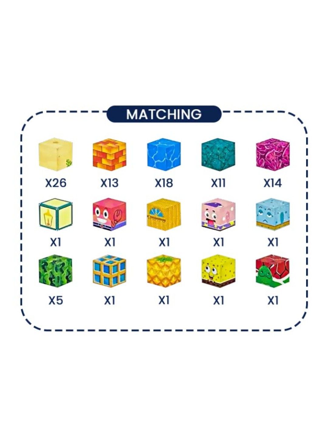 Magnetic Blocks Magnetic Building Blocks Educational Puzzle Toy Underwater Theme 96pcs. (No Color- Image 2)
