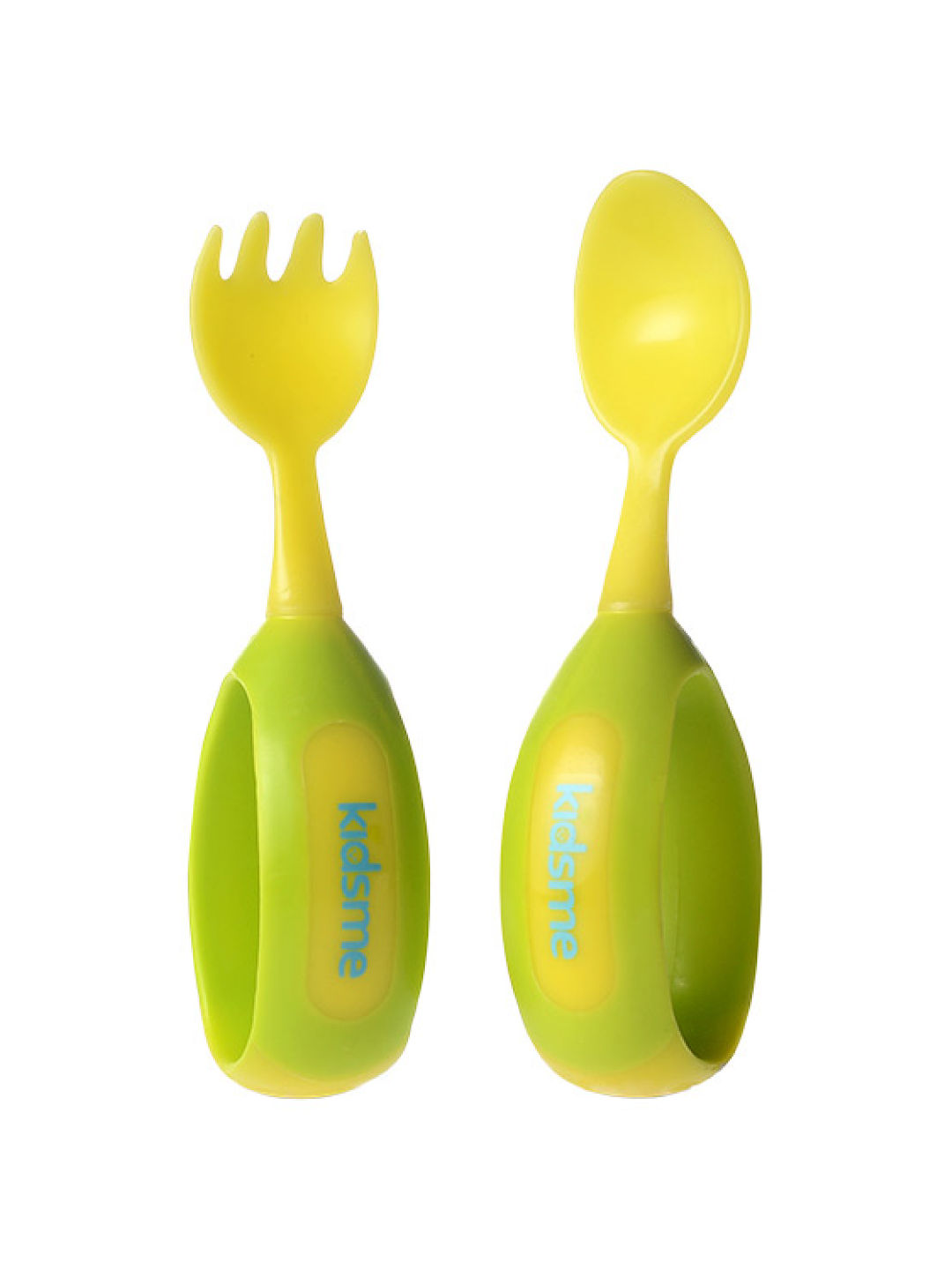 Kidsme Toddler Fork & Spoon Set (Lime- Image 1)