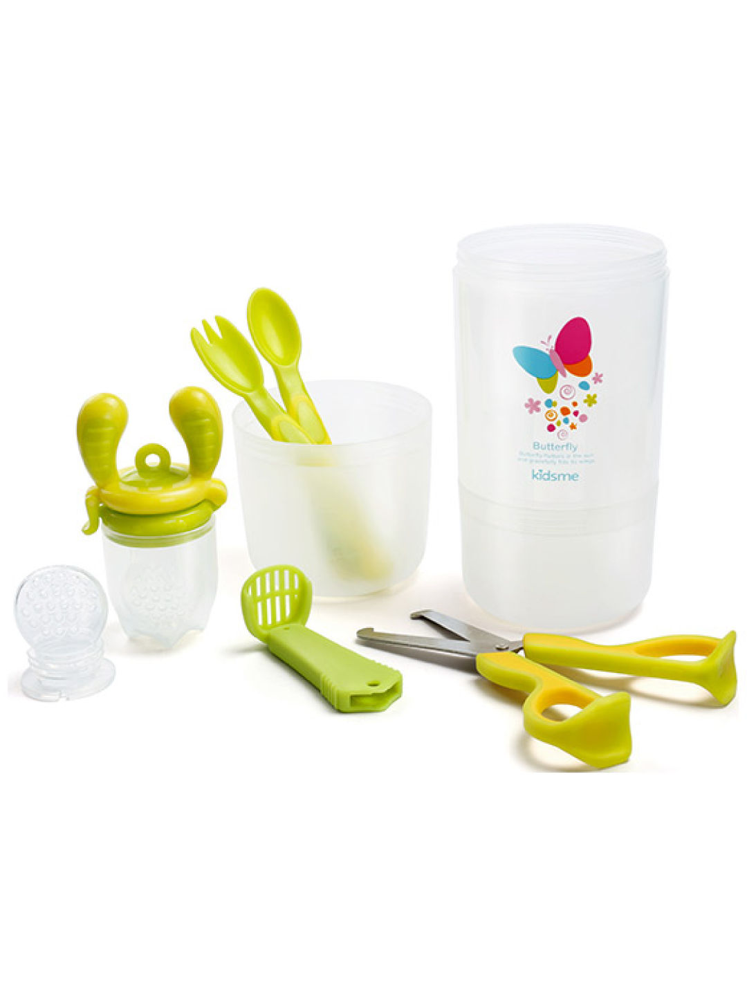 Kidsme Baby Travel Easy Set with Food Container (Lime- Image 1)