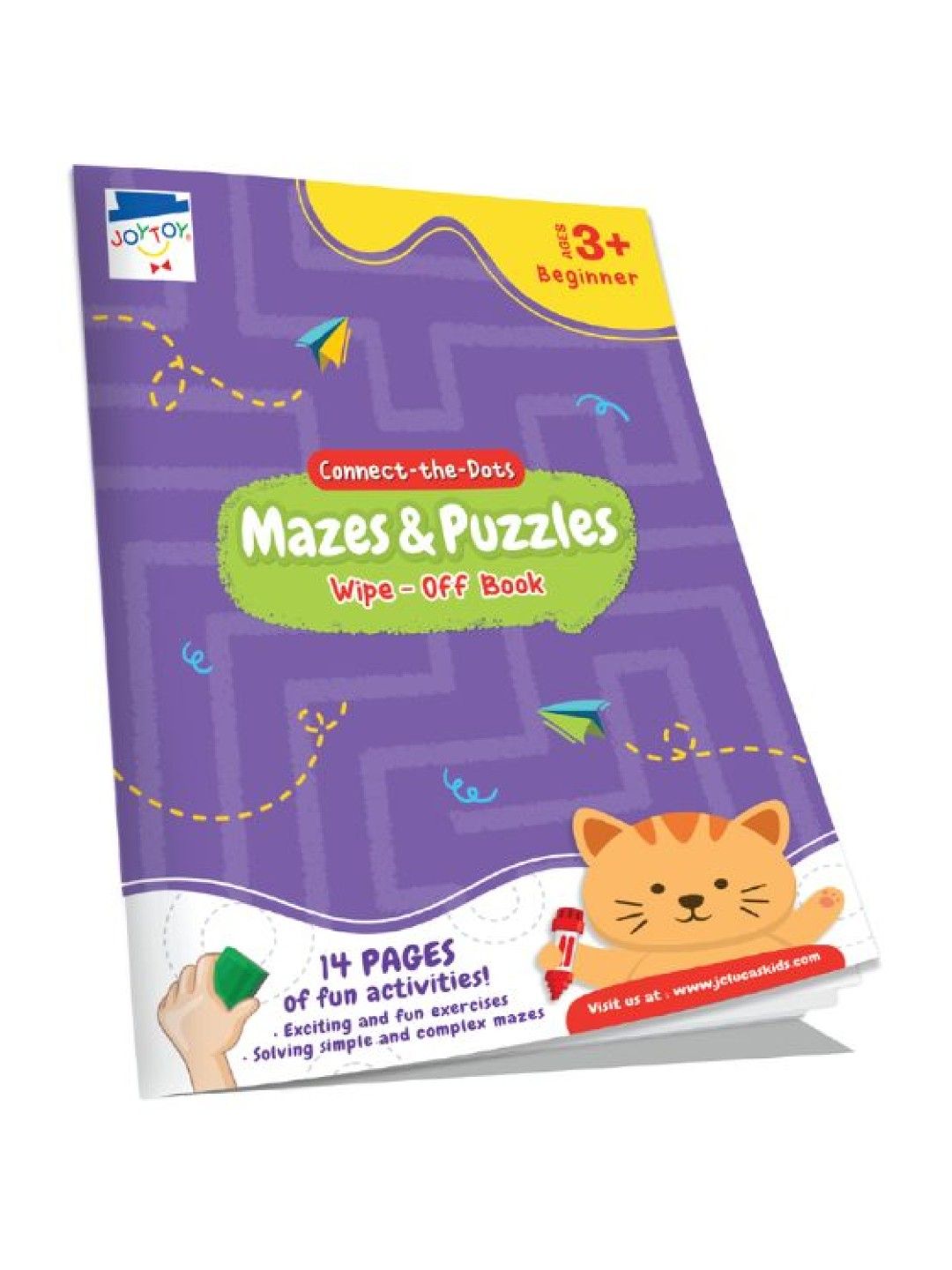 Joytoy Connect the Dots Mazes & Puzzles Wipe-off Book (No Color- Image 1)
