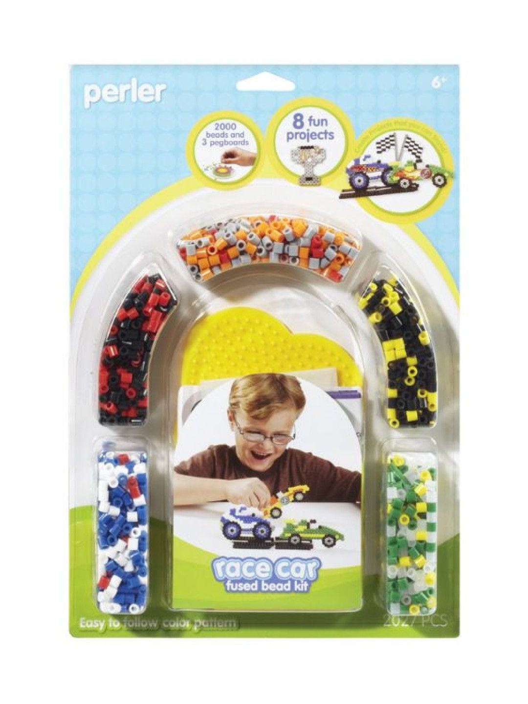 Perler Beads Race Car Fused Bead (No Color- Image 1)