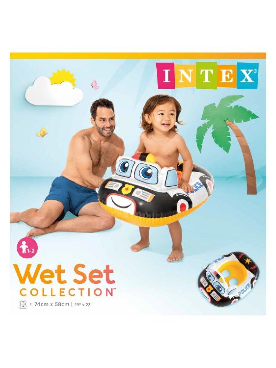 INTEX Kiddie Float (Lil Police Cruiser- Image 3)