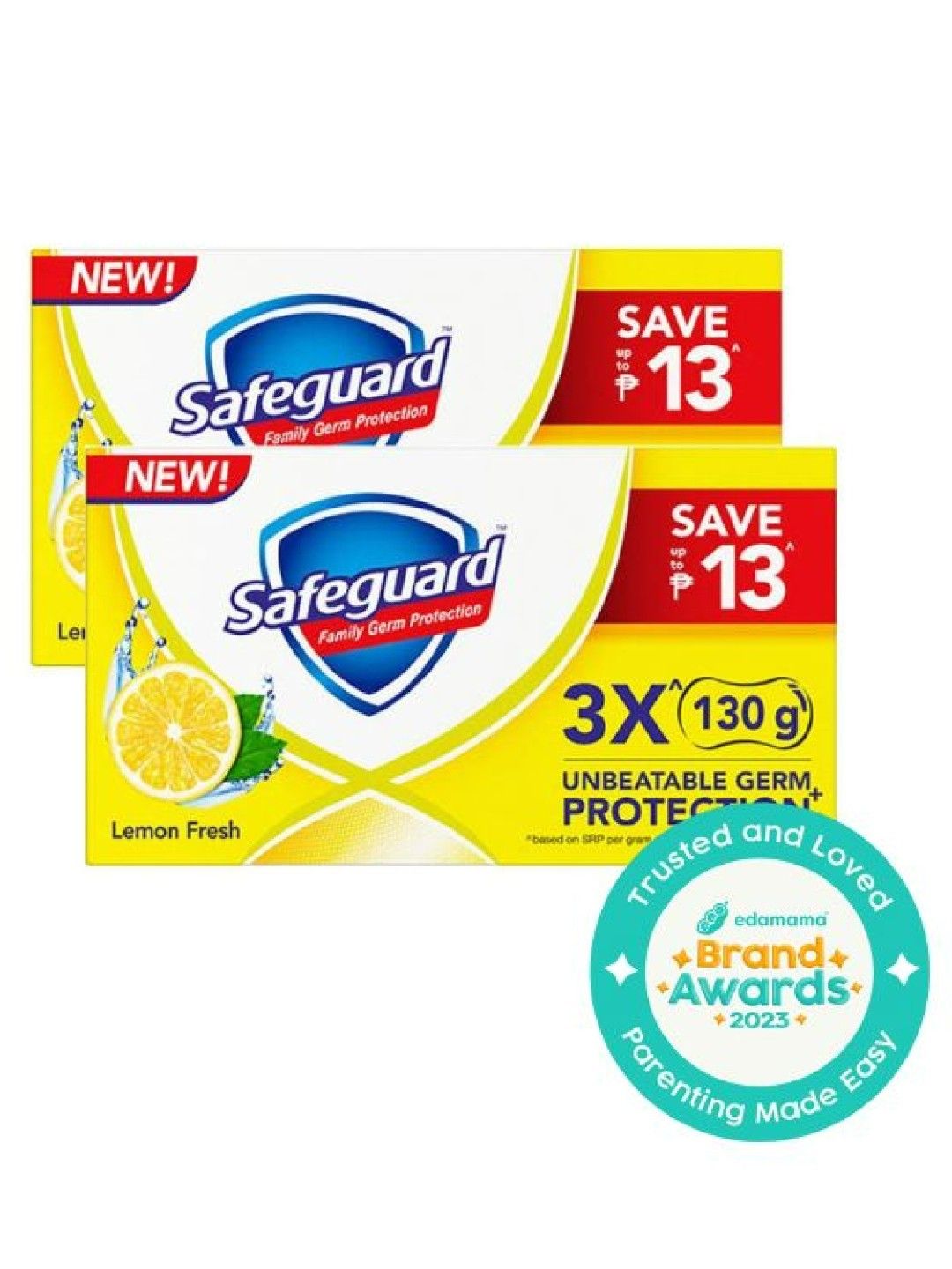 Safeguard Bar Soap Lemon 2-Pack (3 x 125g)