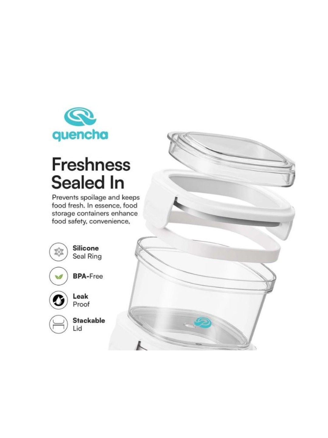 Quencha Food Storage Container Set (Autumn Snow- Image 2)