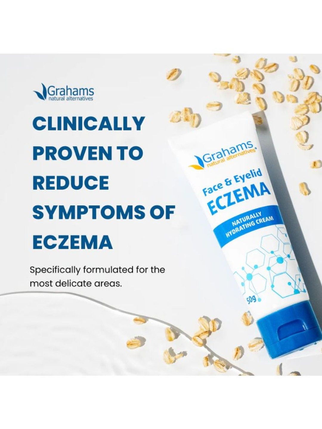 Grahams Natural Face & Eyelid Eczema Cream (100g) (No Color- Image 2)