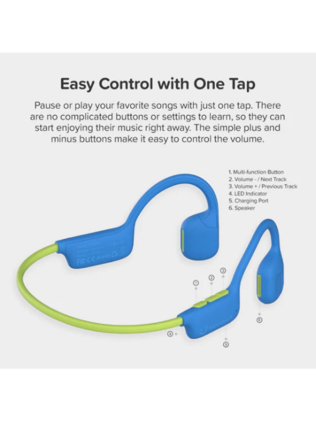 myFirst Headphones Airwave - Blue (No Color- Image 3)