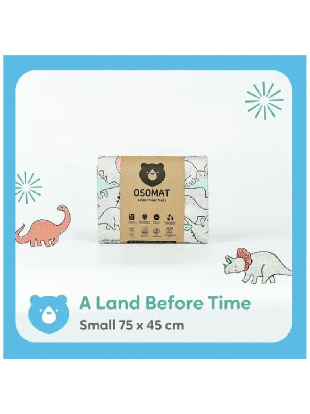 Osomat Leak Proof Mat (Boys) - Small (A Land Before Time- Image 2)