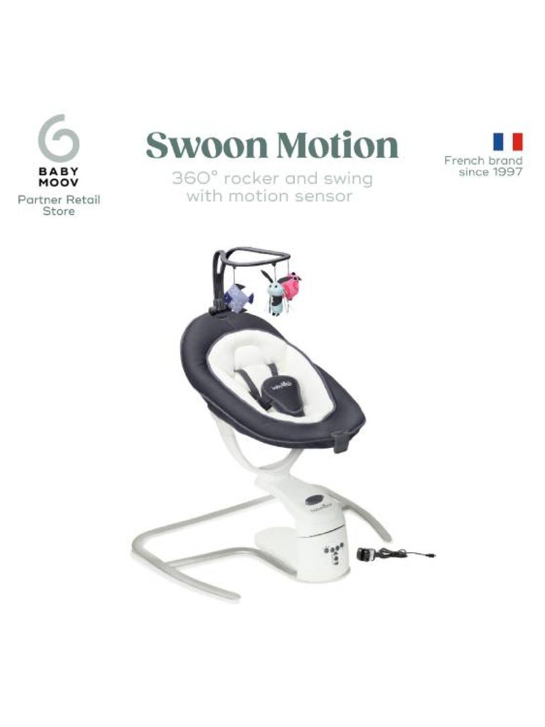 Babymoov Swoon Motion Ultra Comfortable Swing and Rocker 360° (No Color- Image 2)