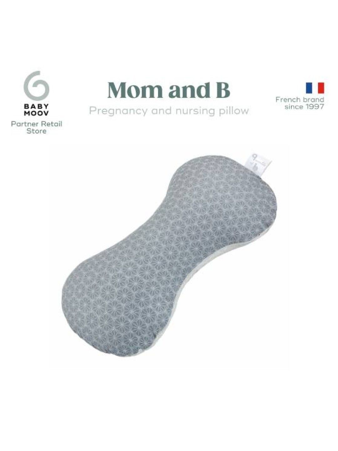 Babymoov Mom and B Maternity Pillow (Gray- Image 2)