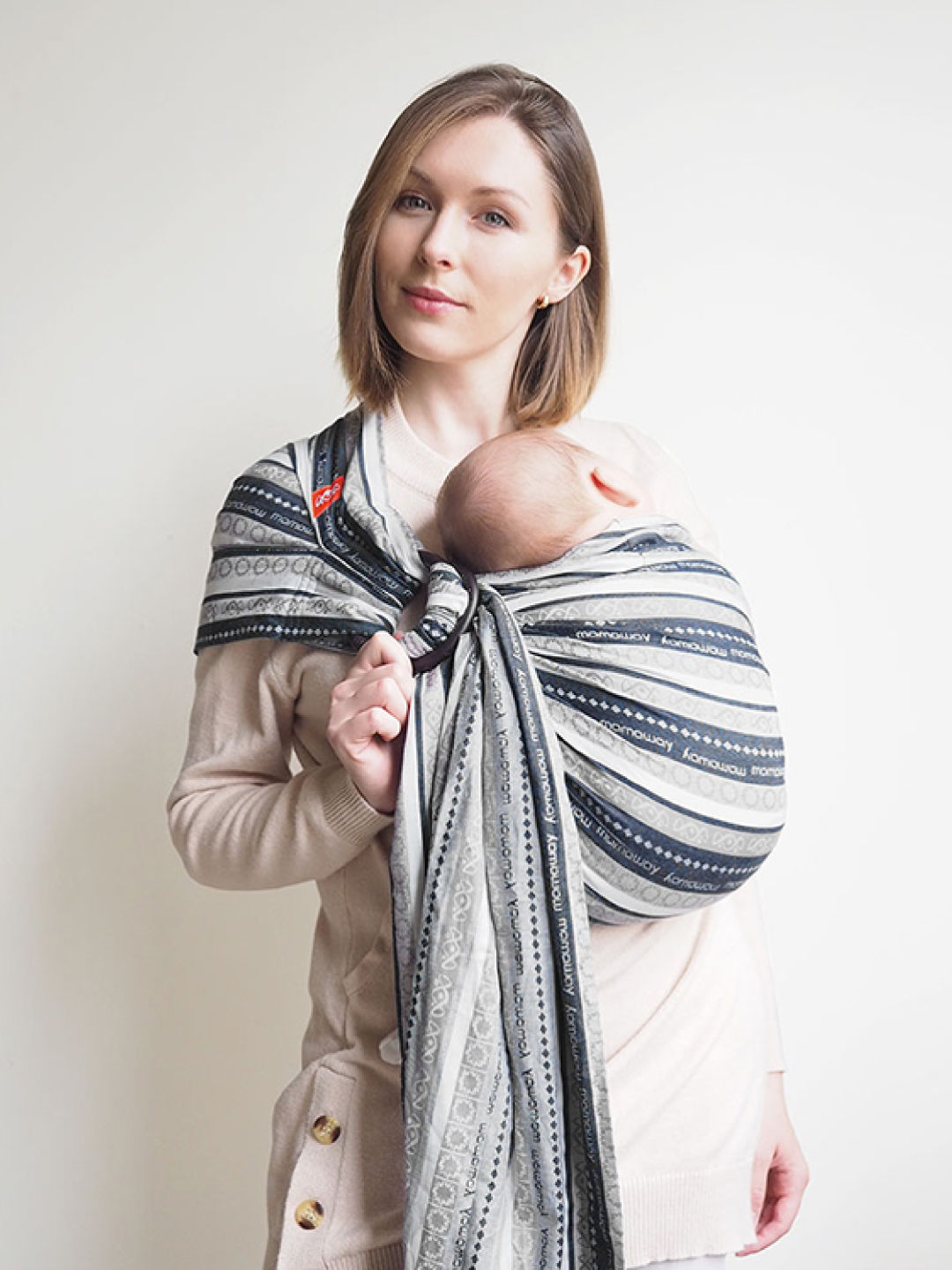 Mamaway Bohemian Denim Baby Ring Sling (No Color- Image 2)