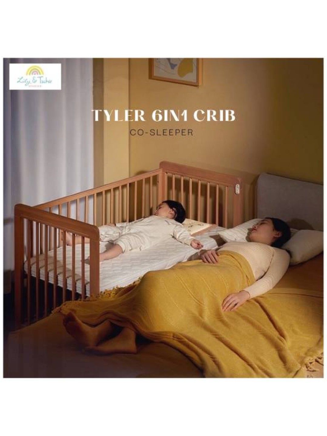 Lily and Tucker Tyler Crib (Natural- Image 3)