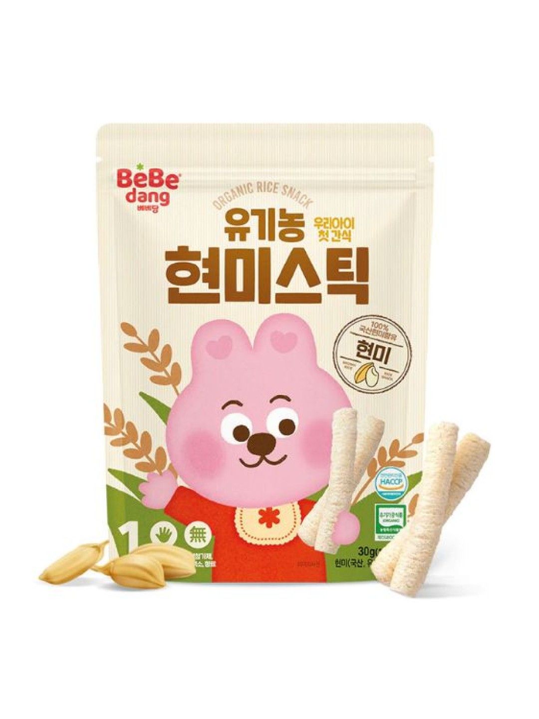 Bebedang Organic Brown Rice Stick (30g) - Brown Rice (No Color- Image 1)