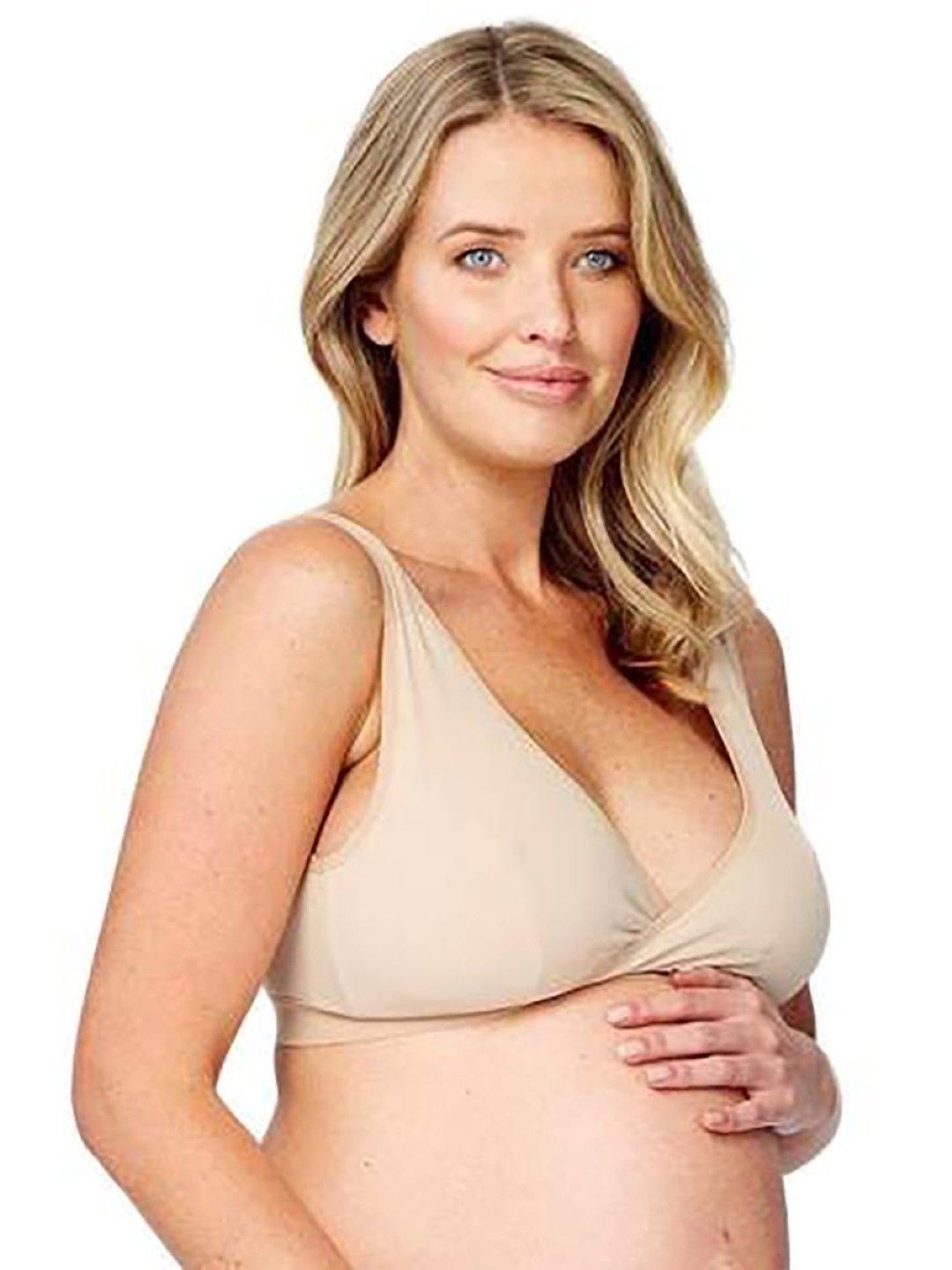 Mamaway (CLEARANCE) Crossover Sleeping & Nursing Bra With Cups - Nude (No Color- Image 2)