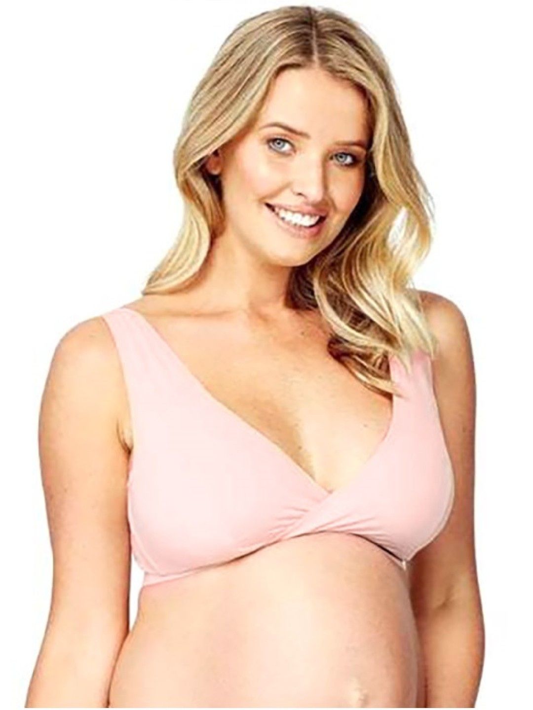Mamaway (CLEARANCE) Far Infrared Thermal Crossover Sleeping & Nursing Bra - Salmon (No Color- Image 2)