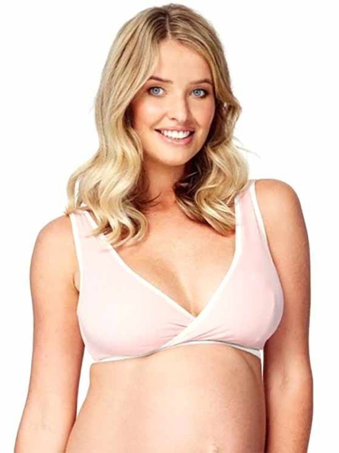 Mamaway (CLEARANCE) Crossover Sleeping & Nursing Bra With Cups - Pink (No Color- Image 1)