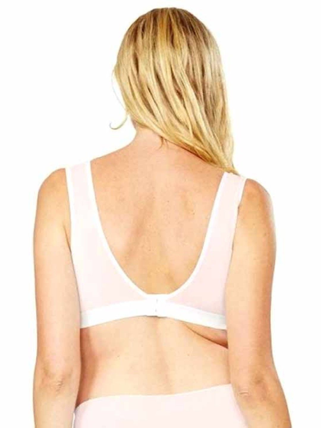 Mamaway (CLEARANCE) Crossover Sleeping & Nursing Bra With Cups - Pink (No Color- Image 3)