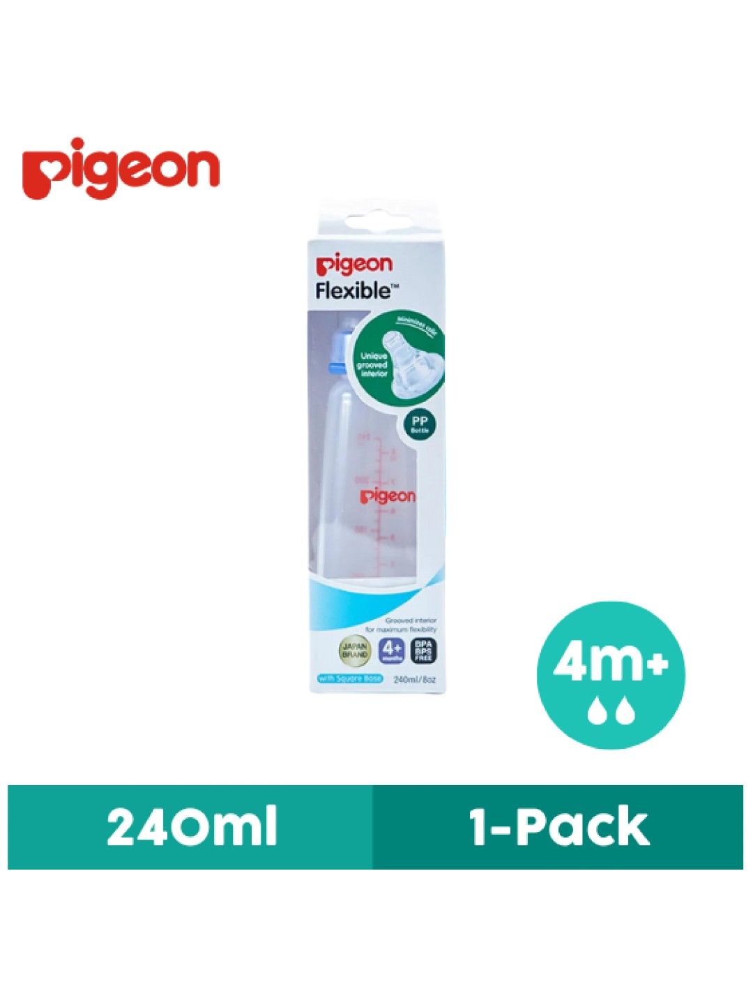 Pigeon RPP Bottle (240ml) (Blue- Image 1)