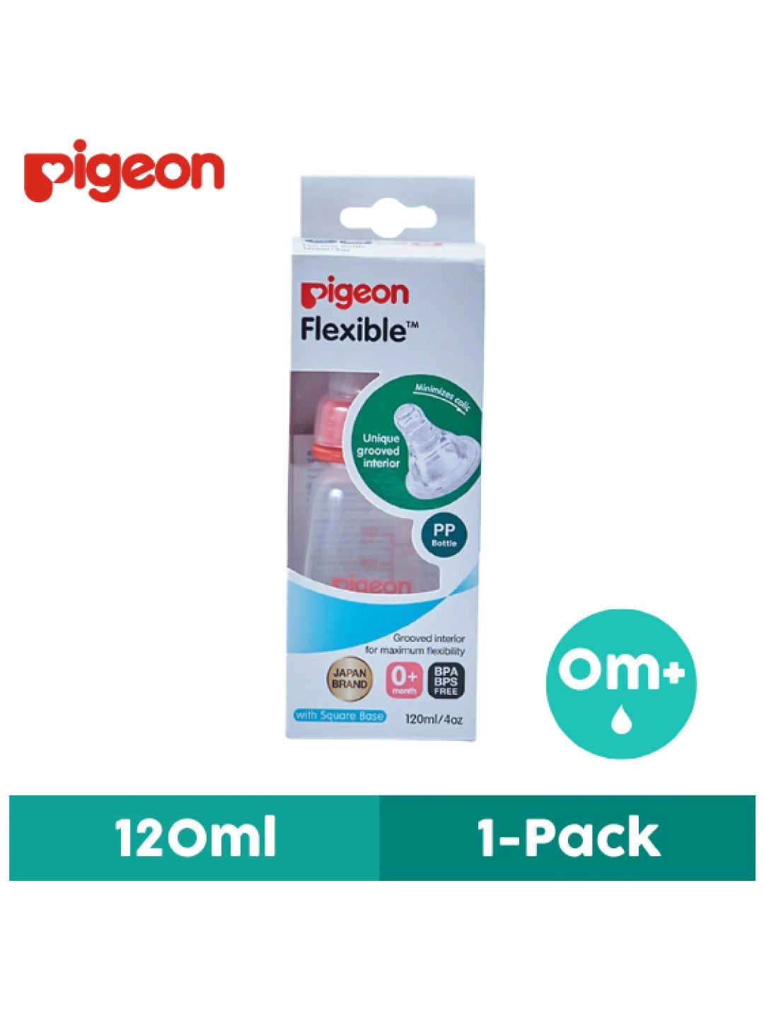 Pigeon RPP Bottle (120ml) (Red- Image 1)