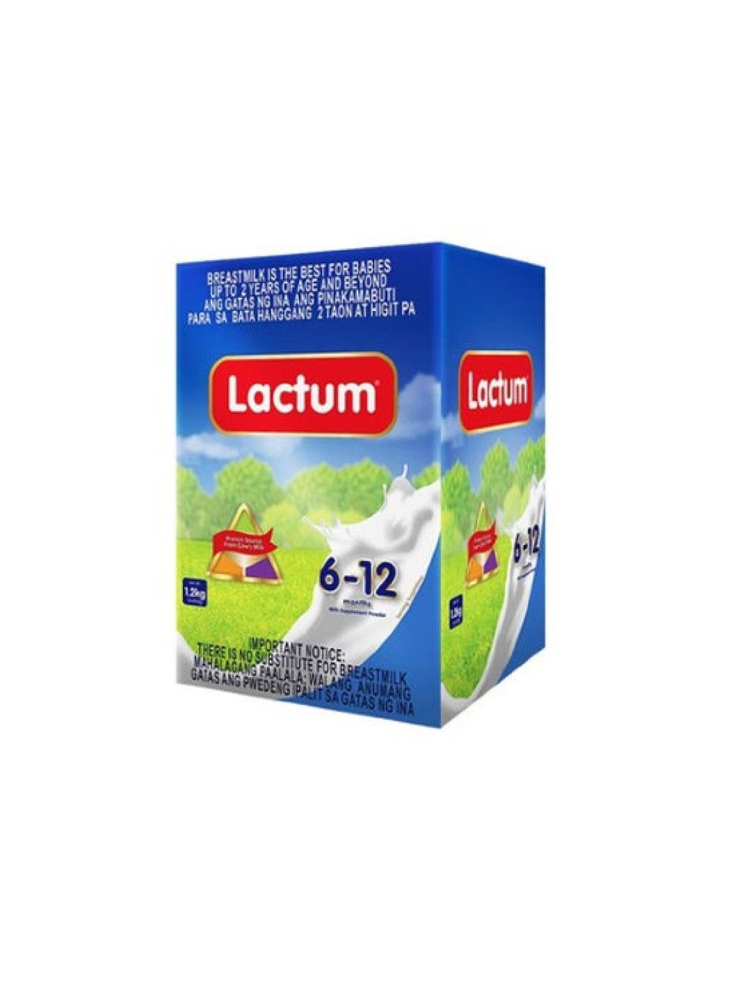 Lactum 6-12 Months Powdered Milk Plain (1.2kg) [Expiry: July 2024]