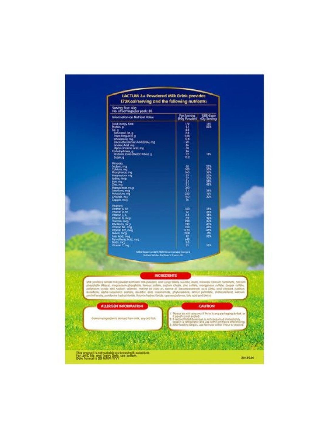 Lactum 3+ Powdered Milk Plain (1.2kg) [Expiry 07… edamama