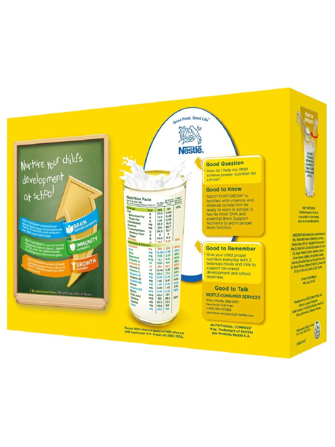 Nido Fortigrow Fortified Powdered Milk Drink (1.6kg) [Expiry 8/29/2024