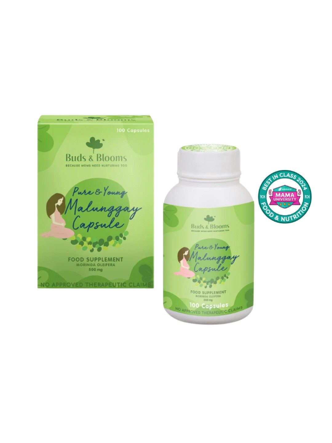 Buds & Blooms Pure & Young Malunggay Capsules (100 pcs)