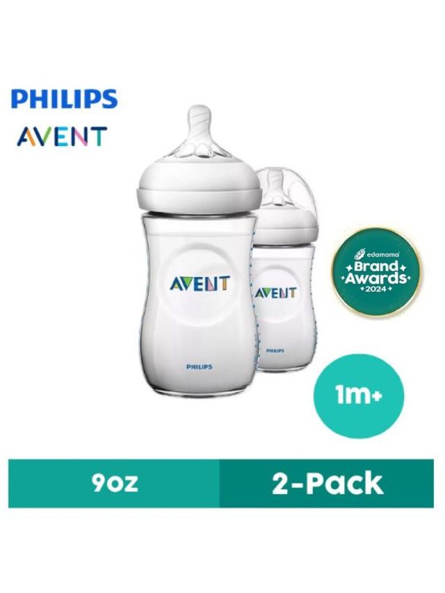 Avent Natural Baby Bottle 2-Pack (9oz)
